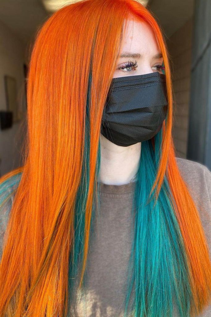 The Magical Power Of Vibrant Underdye Hair Trend Love Hairstyles