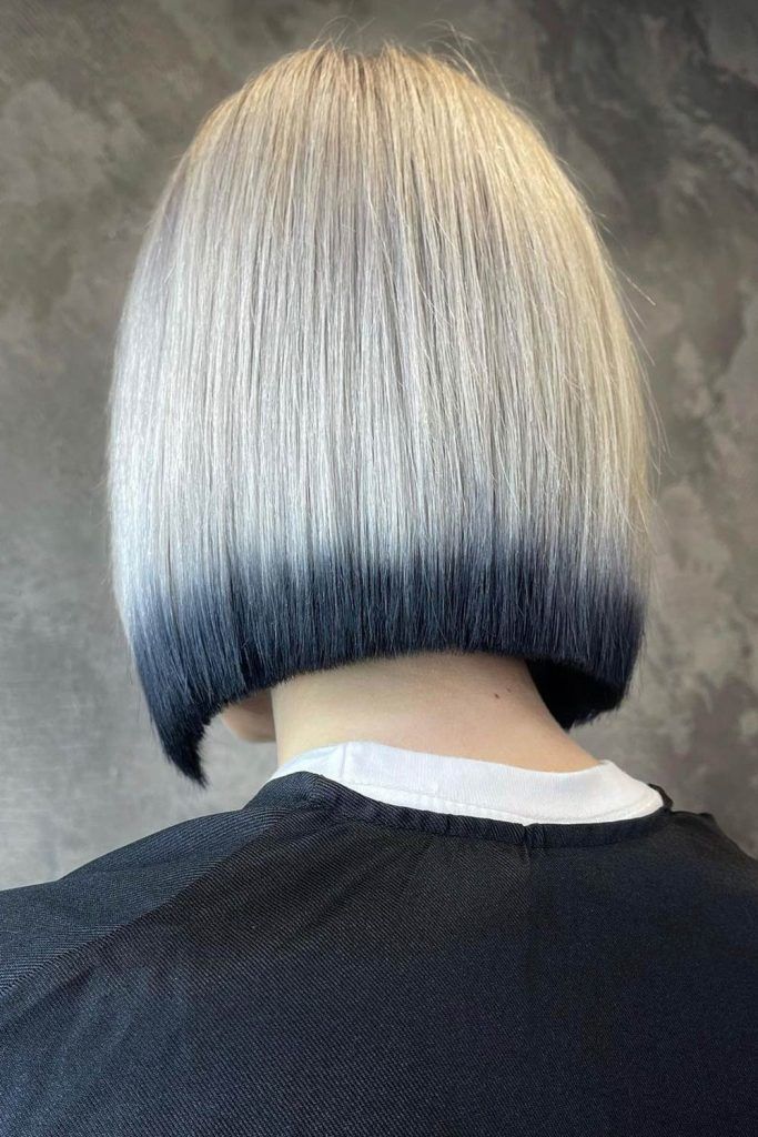 Blunt Bob Alt Hair Style with Black Ends