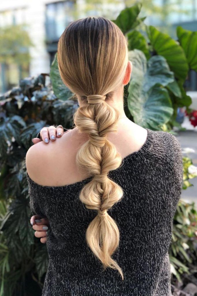 In case you feel like you need extra hold, rubber band hairstyles are your way out.