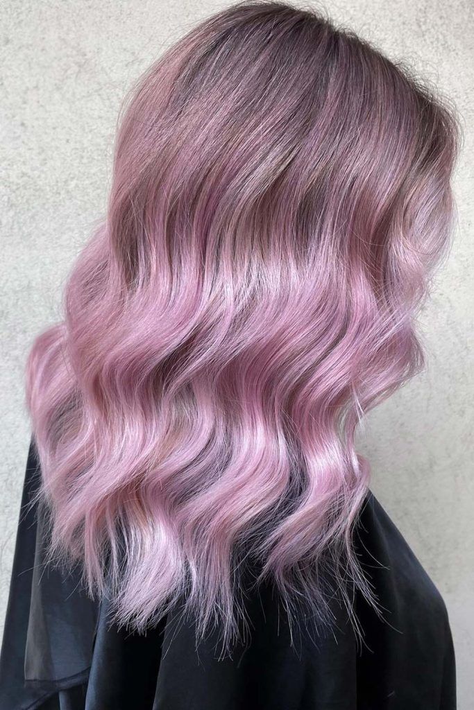 Pinky Purple Spring Hair Color