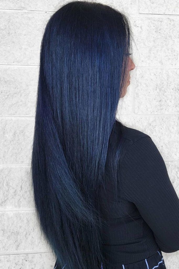 Striking Blue Black Color