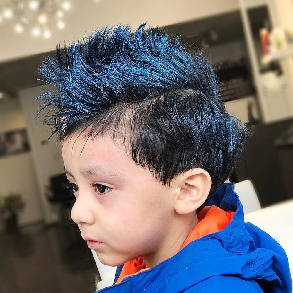 Latest pic 😍  Mohawk hairstyles men, Men hair color, Kids hair cuts