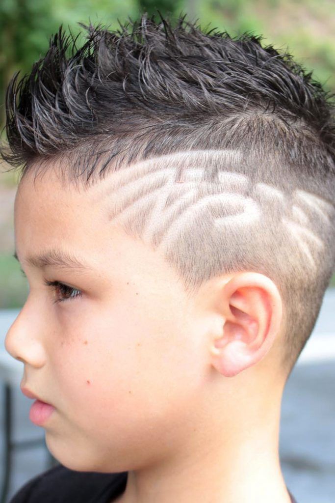 short mohawk fade for kids