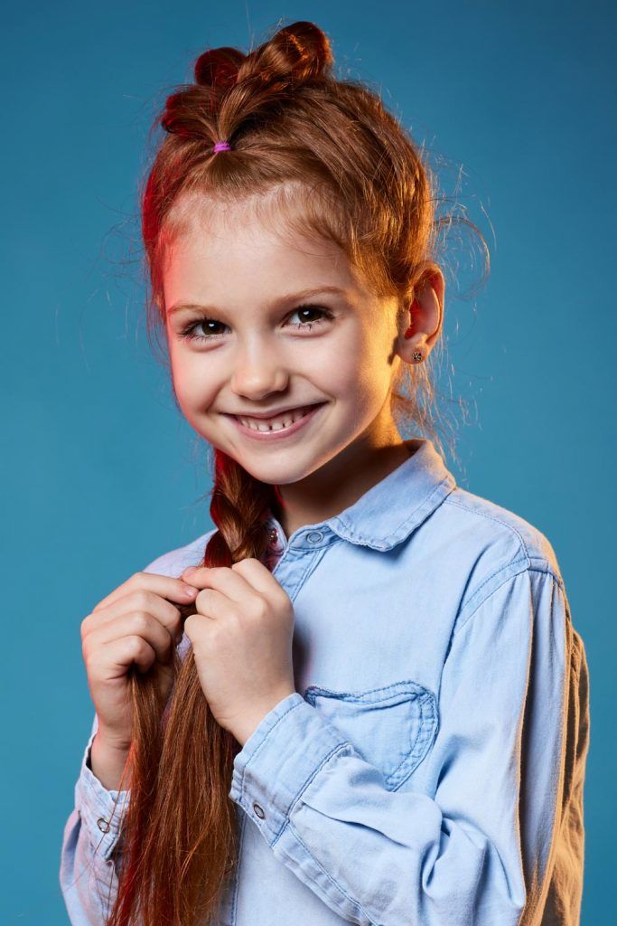 A mohawk is trending among little girl haircuts at the moment.