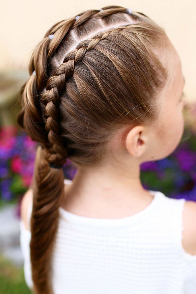 Girls Mohawk With Braids