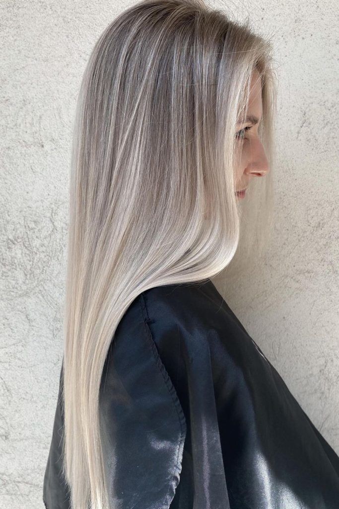 Root Smudge Blonde Hair