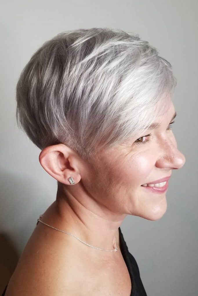 Textured Pixie With Side Styling Fringe
