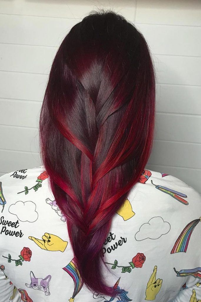 Chocolate Cherry Hair