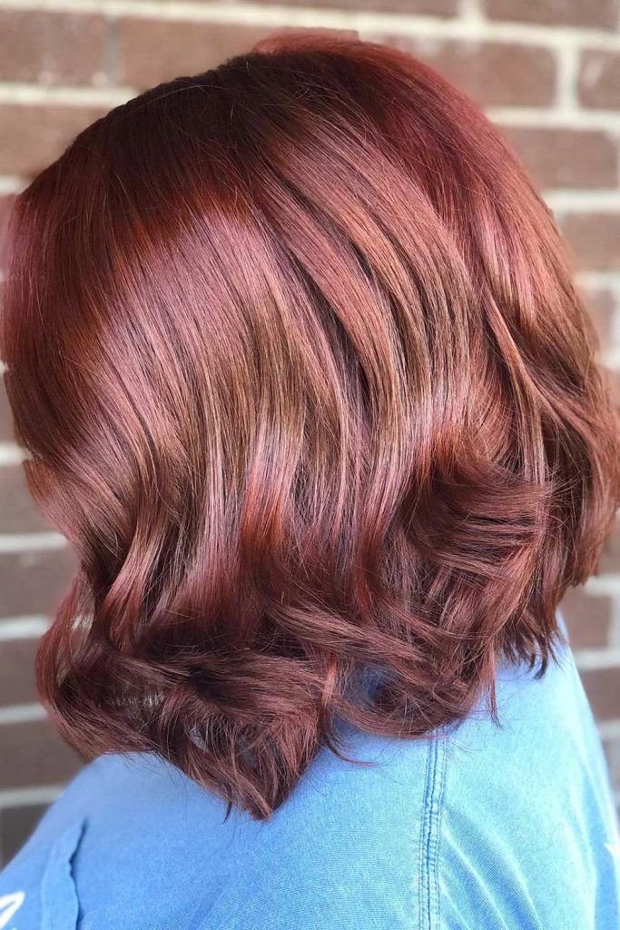 chocolate cherry red hair color