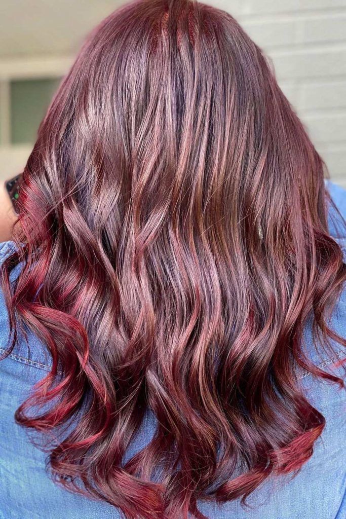 chocolate cherry red hair color