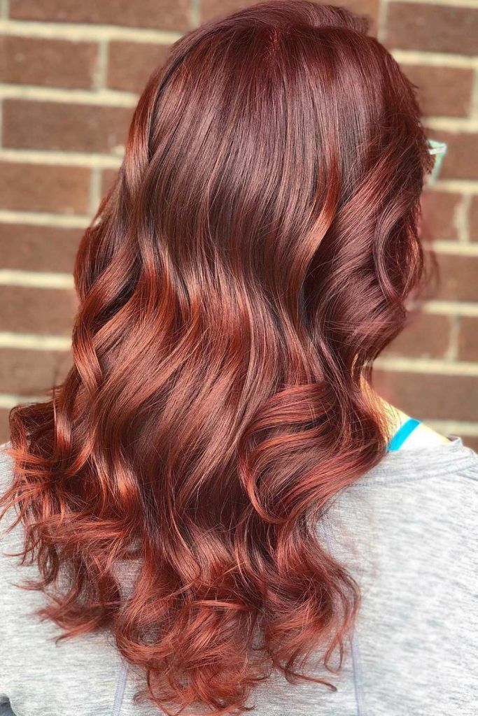 dark reddish brown chocolate cherry hair color