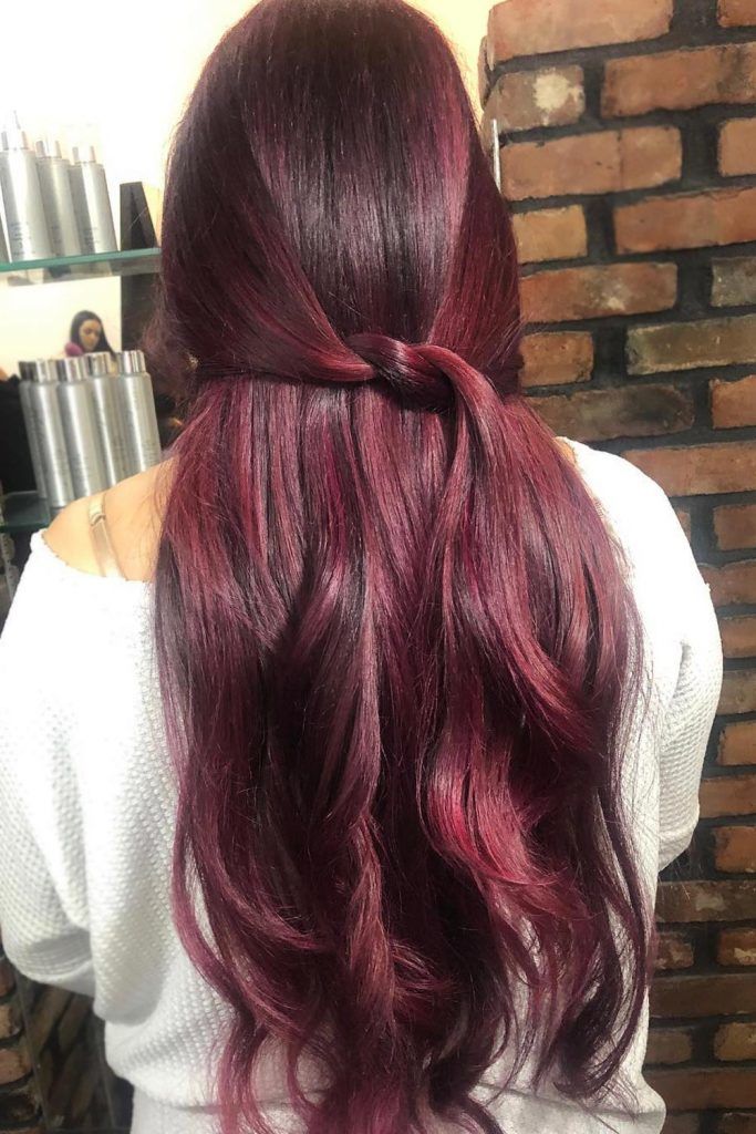 Burgundy Hair with Chocolate Cherry Hues
