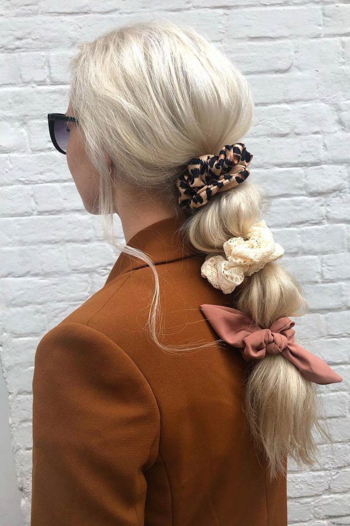 A Low Pony With Hair Accessories