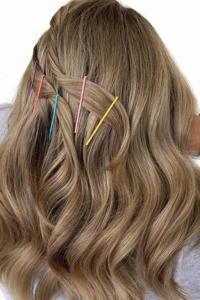 Super Simple Bobby Pin Style For Long Hair