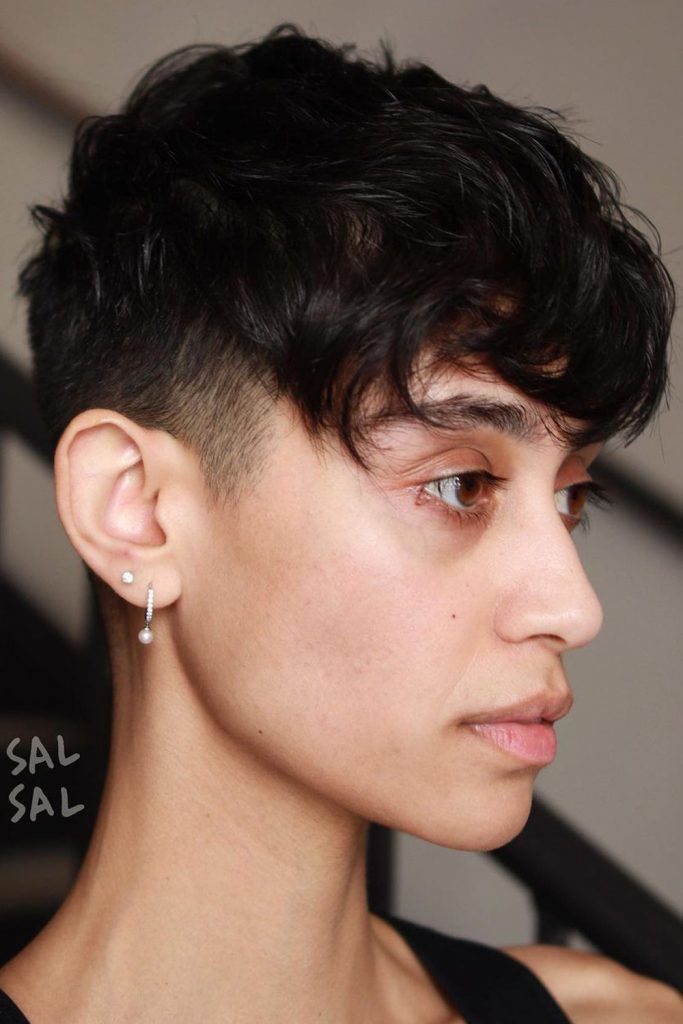 Short Pixie With Faded Sides