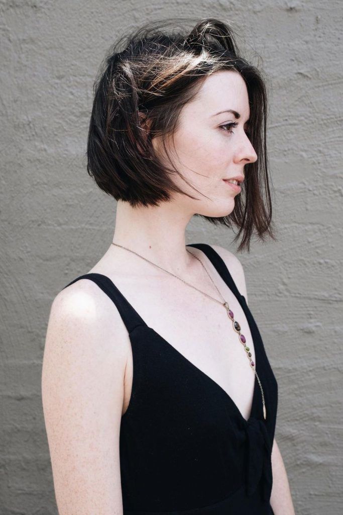 A Stacked Bob With Feathered Layers
