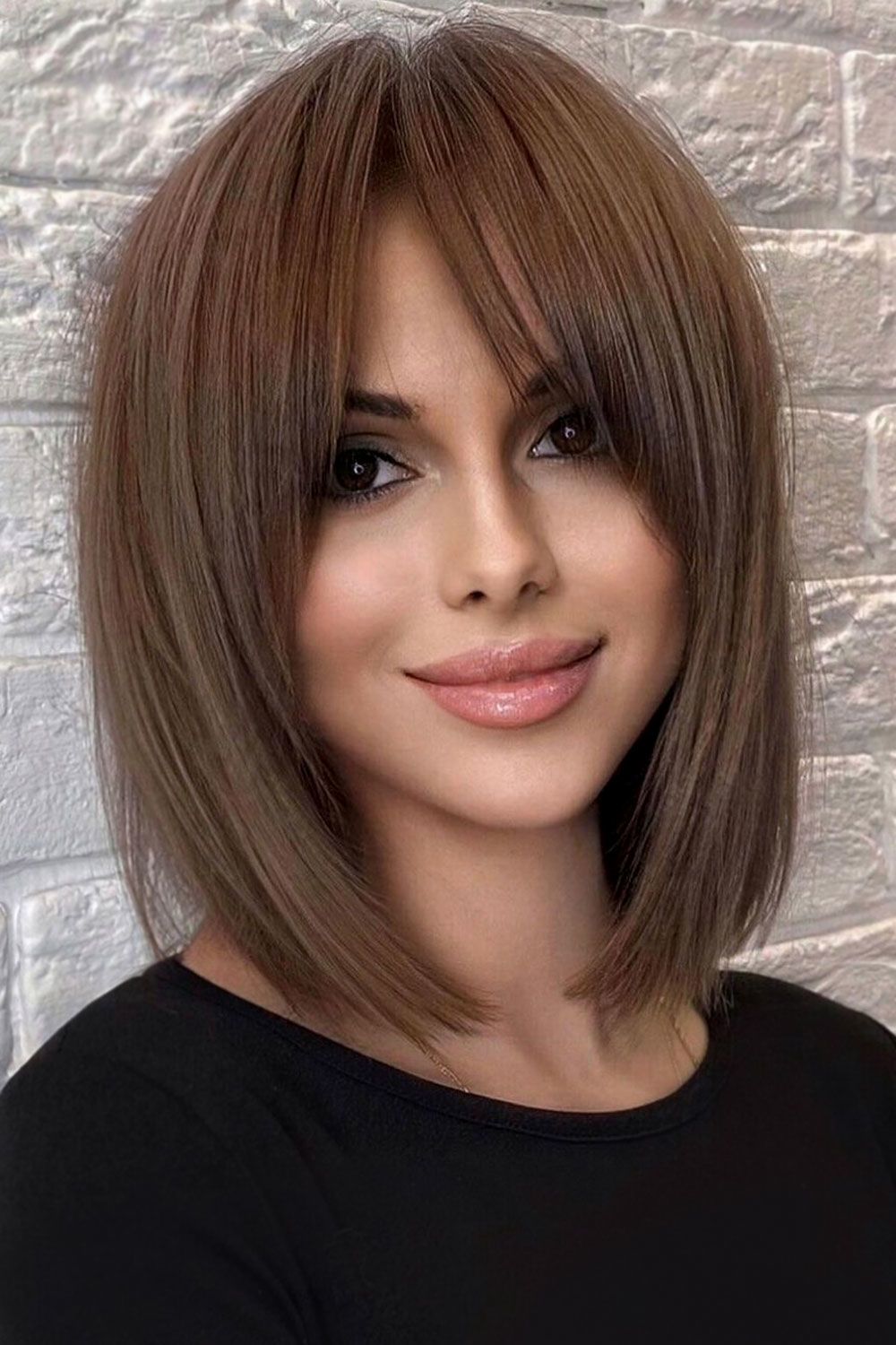Blunt Bob With A Strong Fringe