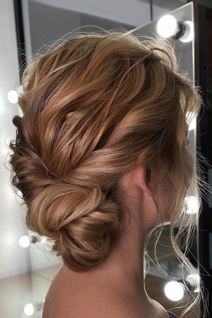 Messy Low Bun for Medium Hair