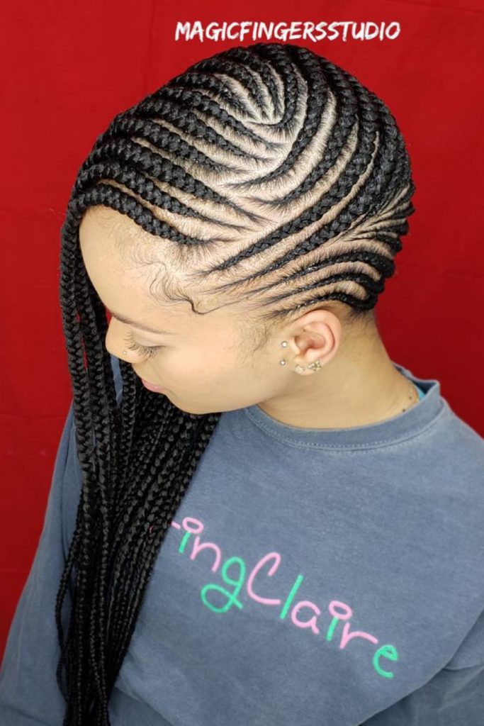 These braids are long, thick, and super defined.