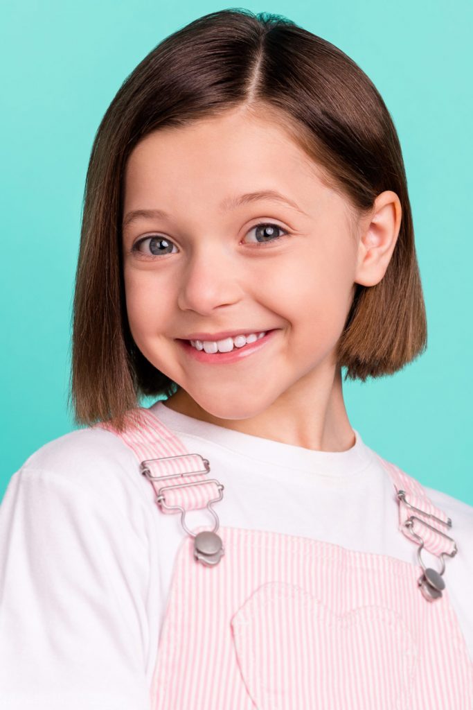 Edgy Little Girl Haircuts – Asymmetrical Angled Bob
