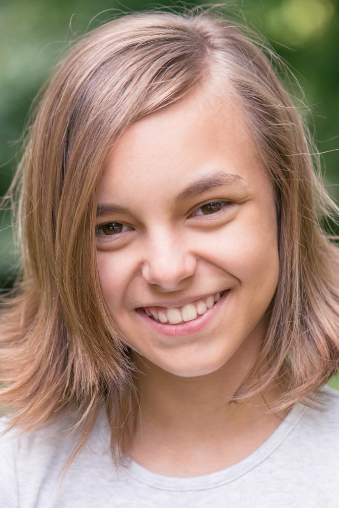 Medium Little Girl Haircuts With Flipped Ends