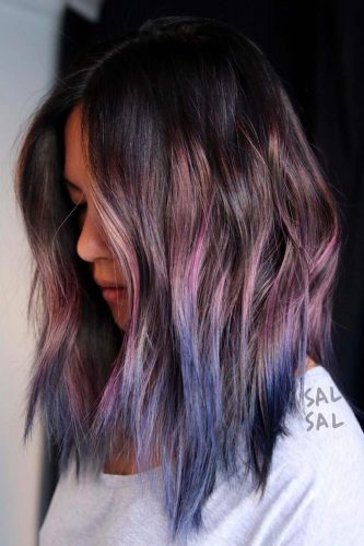 Cortes de pelo largos asimétricos