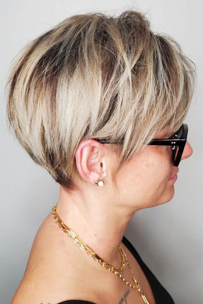 Unstructured Long Pixie Cut