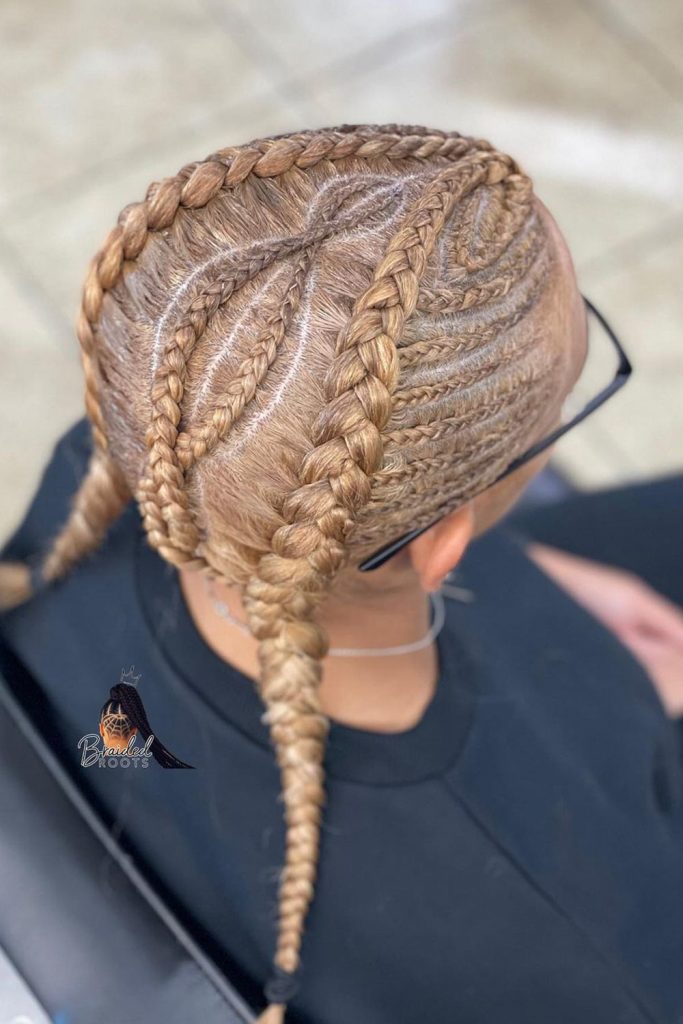 Criss cross braids do not look similar to any other braid style