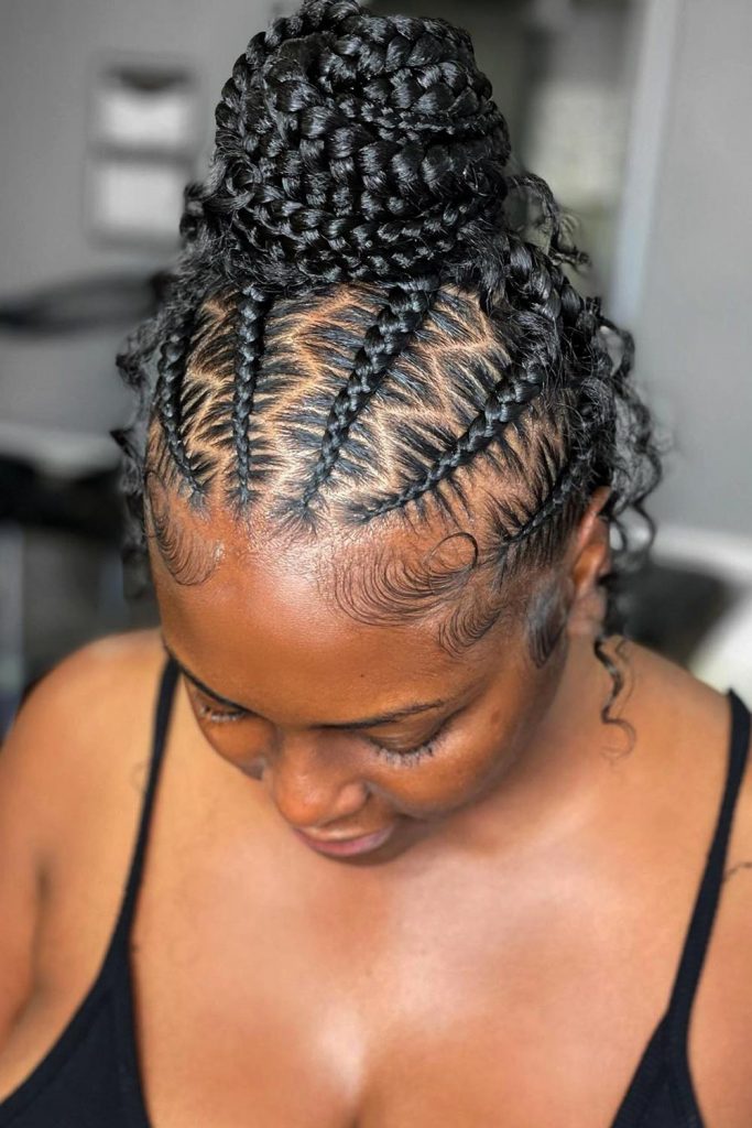 Zig Zag Part Braids