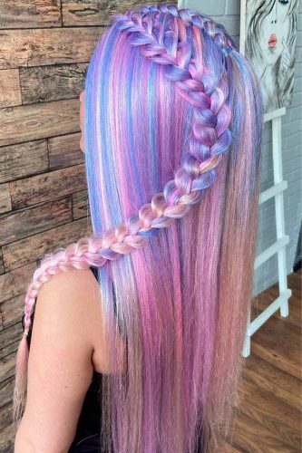 25 Inspirational Ideas For Your Purple Braids