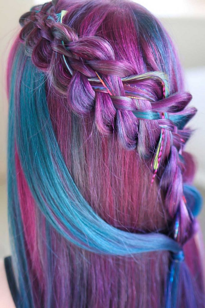 Try To Tie Your Purple Hair