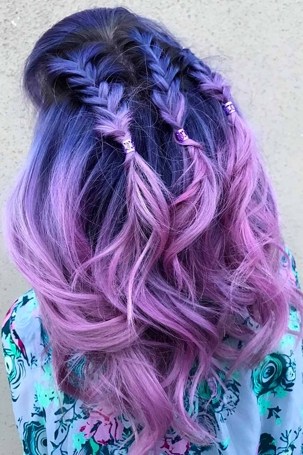 25 Inspirational Ideas For Your Purple Braids