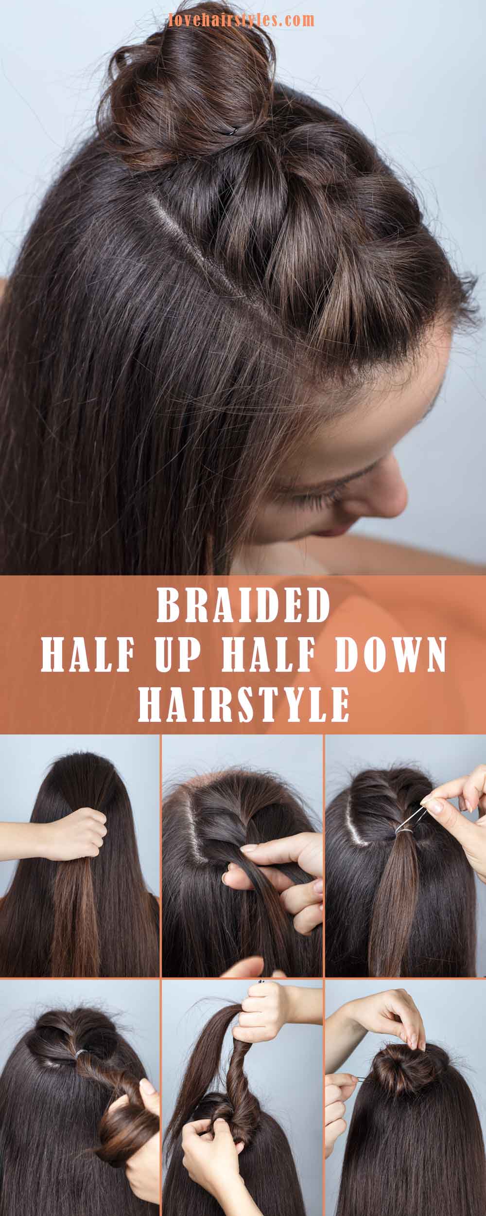 Braided Half Up Half Down Hairstyle