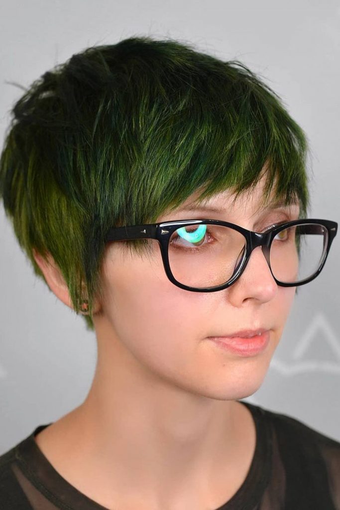  Short shaggy pixie comes in many styles, side-swept, shorter, longer, dark-colored, light-colored, and highlighted – it allows you to take a pick and create your own, individual look.
