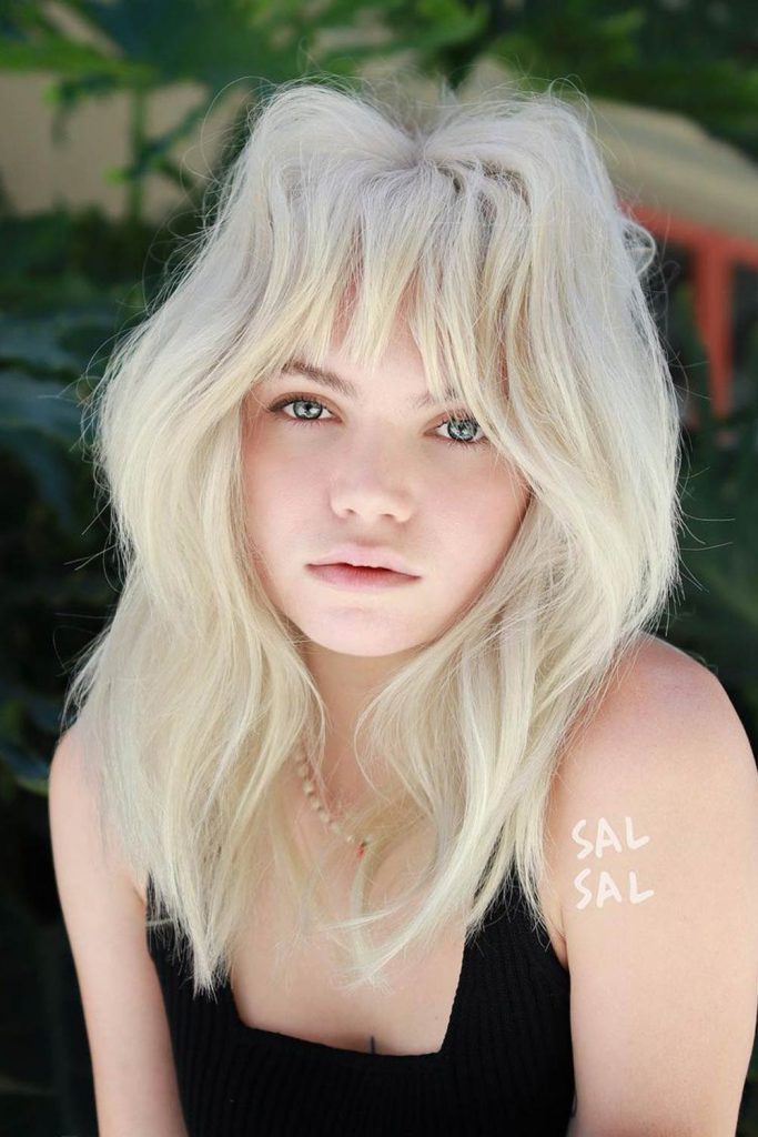 Shags that have longer layers allow for movement as well as texture without losing much volume of your hair.