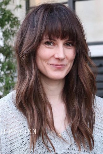 Long Hair With Bangs Styling Ideas