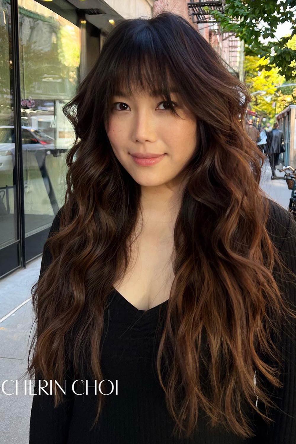 Long Hair With Bangs Styling Ideas