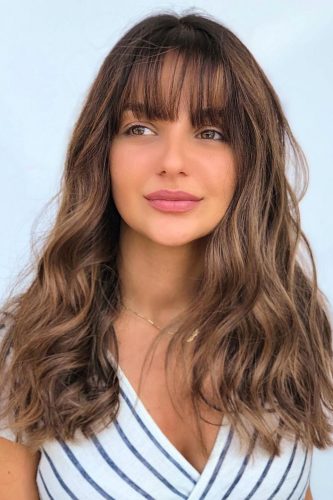 Long Hair With Bangs Styling Ideas