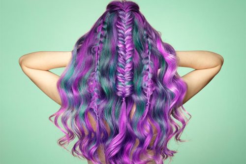 25 Braided Hairstyles For Your Purple Hair