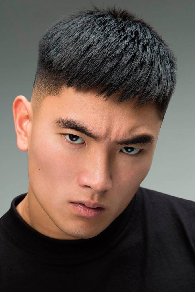 40 Outstanding Asian Hairstyles Gentlemen Will Surely Appreciate Vlr   Asian Hairstyles Men French Crop Straight Bang 683x1024 