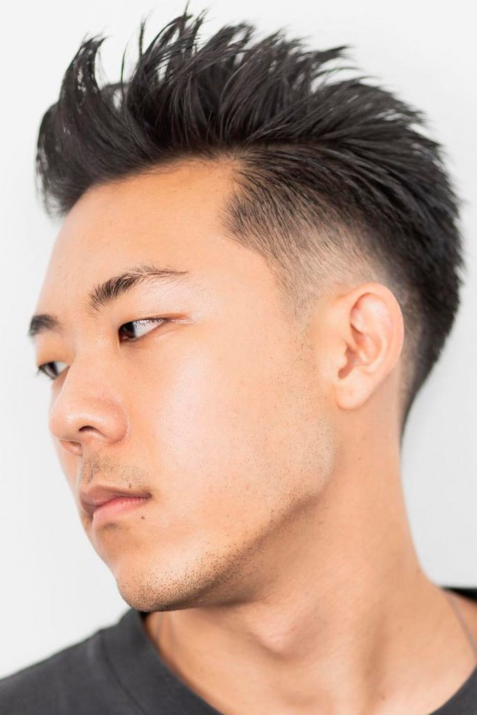 Korean Spiky Hairstyle For Men 