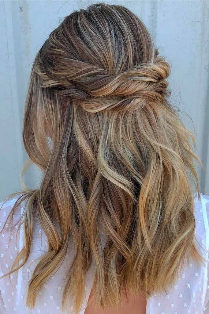 Half-Up Twisted Hairstyles