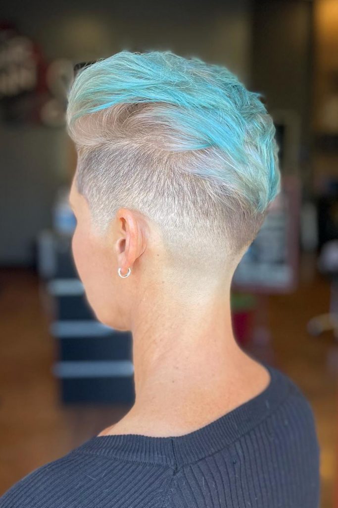 Bright Mohawk Haircut