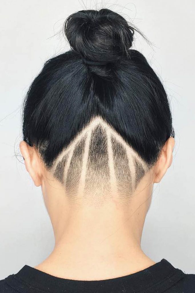 Top Knot With Hair Design