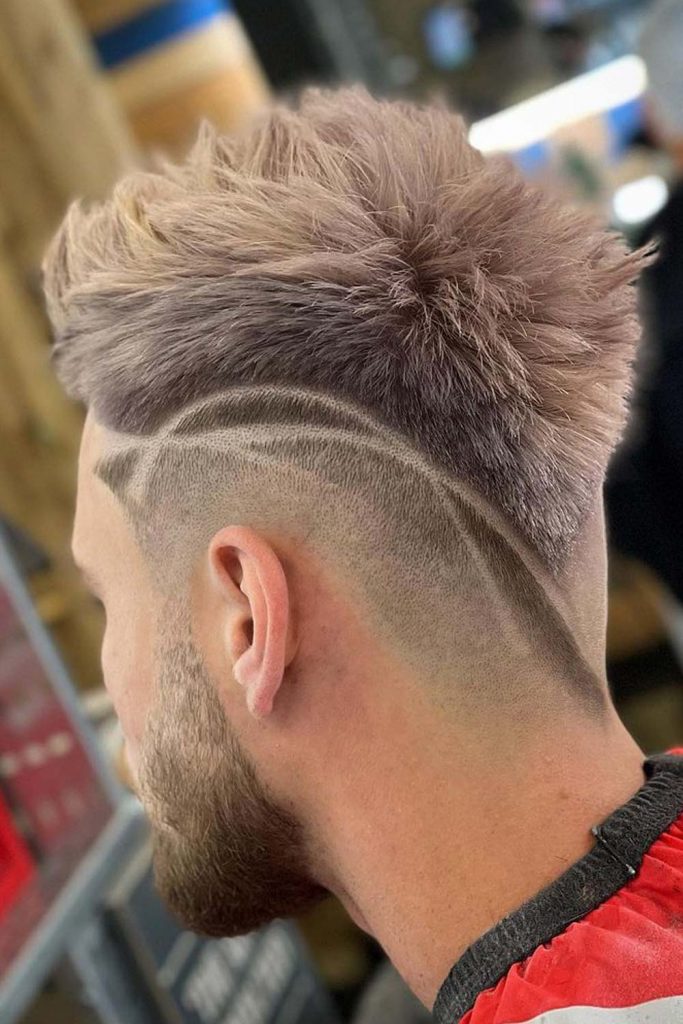 Mohawk with Hair Tattoo Ideas for Men