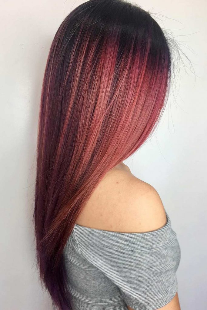 red hair color for brown skin