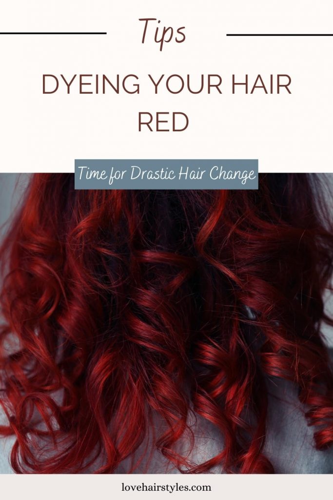 Tips on Dyeing Your Hair Red to Remember