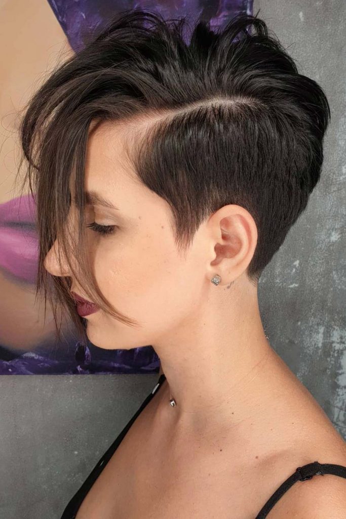 Asymmetrical Pixie Haircut for Thin Hair to Look Thicker