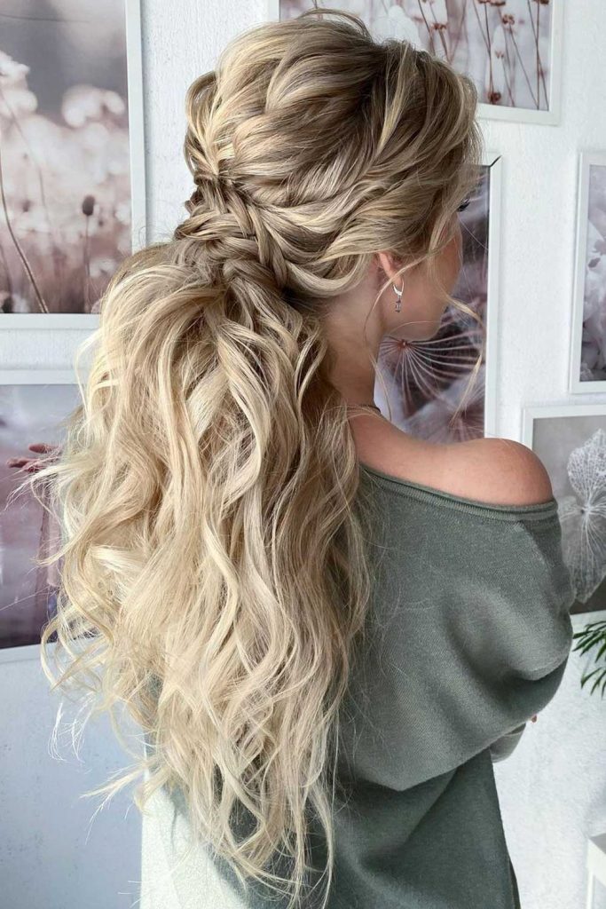 Braided Pony For Long Hair