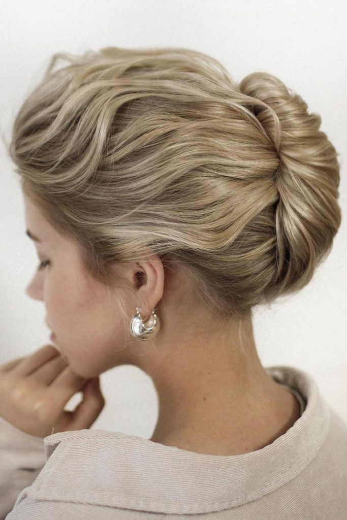 Bridesmaid Hair with French Twist